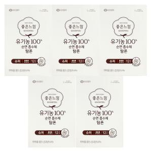 좋은느낌 유기농 순면 탐폰 슈퍼 12P x 5개