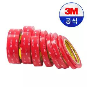 3M 4910 투명 양면 테이프 25mm X 1.5m 2개 / 초강력 VHB 접착 폼 아크릴폼 차량용 화장실 접착제 폼 강력 보수