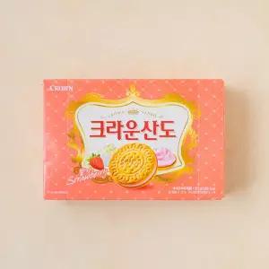 크라운산도 딸기크림 323g