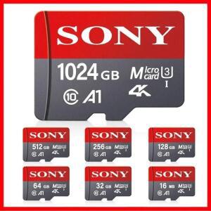 소니 SD 메모리 카드 고속 마이크로 TF SD 카드 Xiaomi 전화 컴퓨터 용 128GB 1TB 512GB 256GB A2 U3 V30 S