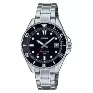 CASIO 카시오 MDV-10D-1A1 블랙 흑새치 미니다이버 메탈 손목시계 39239774)