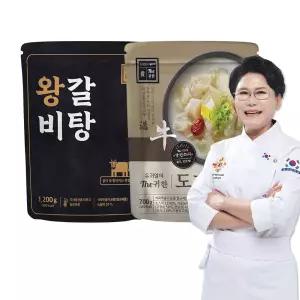 [유귀열 THE귀한]왕갈비탕 1200g x 3팩+도가니탕 700g x 3팩
