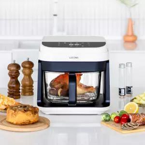 루컴즈 글라스 유리 에어프라이어 5.5L Y055A01-V 대용량 간편세척