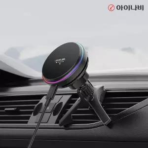 아이나비 Qi2 냉각쿨링 펠티어 맥세이프거치대 차량용 핸드폰 고속 무선 충전기 충전 거치대