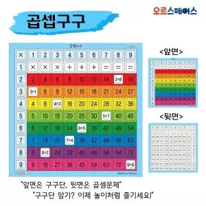 구구단표 포스터 벽보 곱셈구구 구구판 구구단