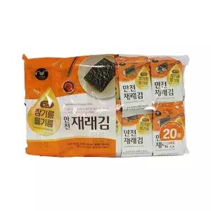 국산 참기름 들기름 만전재래김 4g*20봉