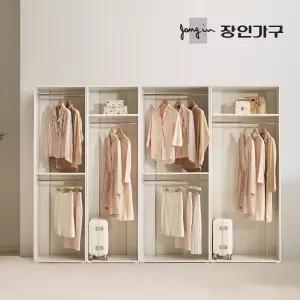 (무료배송) 올리세 E0 드레스룸 시스템 옷장 세트 2800 B (800,600 2단행거+긴옷