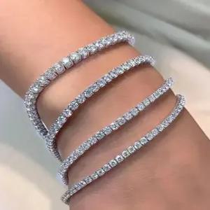 5mm 써지컬스틸 레이어드 3mm 테니스 여성 체인 1mm 2mm 써지컬 4mm 큐빅 팔찌 남자