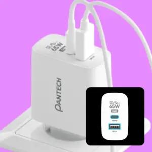 브이숍  노트북 갤럭시 삼성 호환 GaN C타입 USB 듀얼 멀티 어뎁터 정품 고속 충전기 65W  굿딜 BUyuS