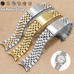 Jubilee 스테인레스 스틸 팔찌 18mm 20mm 금속 벨트 액세서리에 대한 롤렉스 DATEJUST에 럭셔리 곡선 엔드