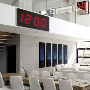 [본사직배] 국산 루나리스 FM수신 빅타임 무소음 LED 전자 디지털 대형벽시계 73cm 학교 대강당 병원 교회 체육관 헬스장