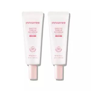이니스프리 데일리 UV 톤업 노세범 선크림 50mL 2입 (3종 택1)