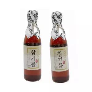 100%통참깨 진심참기름 350ml+350ml(단 1회 착유)