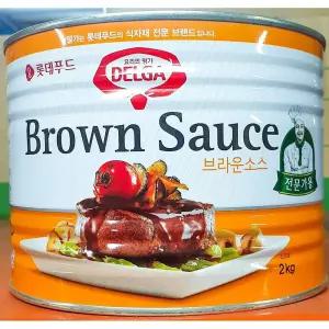 롯데푸드 브라운소스 2KG X6 오뚜기 돈까스소스 돈까스
