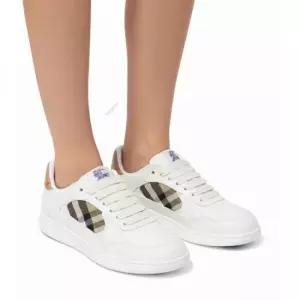 버버리 MUST IT_ 26SS Leather Check Terrace Sneakers 8108654) 레더 체크 테라스 스니커즈)