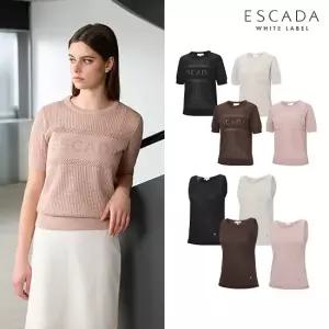 [상시가 199,000원] ESCADA 26SS 여성 크로쉐 풀오버 + 나시 니트 2종