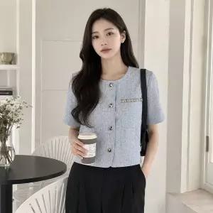 [JJ지고트](대전신세계)데일리 썸머 포켓 트위드 자켓 GS6N0JK601