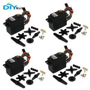 서보드라이버 DIYmall FS5115M-FB 디지털 서보 15.5kg/cm 토크 메탈 기어 180도 회전 피드백 포지션 4개입