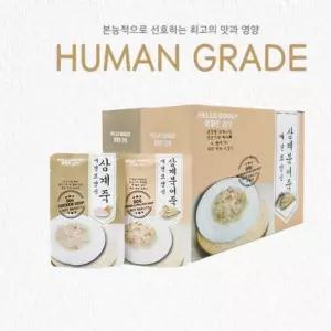 80g 10팩 1박스 애견보양식 삼계북어죽 개 닭죽 멍멍이 몸보신 보양죽 개습식사료
