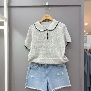 [무자크]동글 카라 니트 MQ4KT32