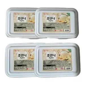 롯데 조안나 바닐라 아이스크림 5L 대용량 4개