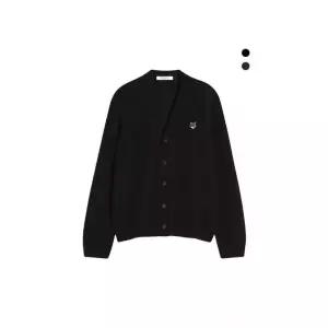 메종키츠네 그레이 폭스 헤드 남성 가디건 (2COLOR)