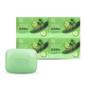 무궁화 자연미인 오이비누 세수 세안 비누 90g 4입