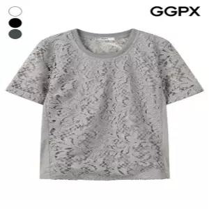 GGPX 반전 절개 플레어 레이스 블라우스 GQ6SH004F)