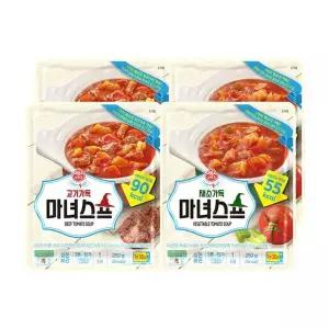 [오뚜기] LIGHT JOY 마녀스프 250g 4개 (고기가득 2개 + 채소가득 2개)..[35996808]