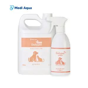 메디아쿠아 데일리펫 4L +500ml 리필 강아지 고양이 무향 반려동물 애완동물 펫 암모니아 배변 냄새 제거 탈취제 소독제 실속형