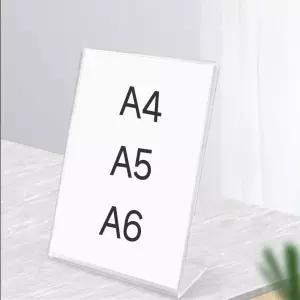 L자아크릴쇼케이스 A5 A4 투명 메뉴판 꽂이