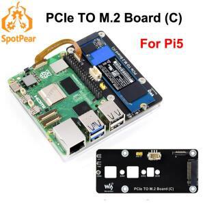 Pi5 PCIe-M.2 NVMe SSD 어댑터 보드 C HAT Pi5-PCIe-2280-2242-2230 for