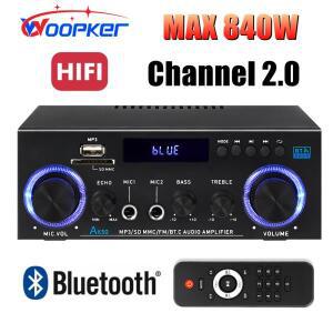 우퍼크 AK50 HiFi 디지털 앰프 채널 2.0 블루투스 서라운드 최대 출력 840W 스피커 가정용/차량용 오디오