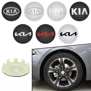 4개 58MM 자동차 휠 허브 센터 캡 54mm 56mm 림 커버 기아 K3 K5 리오 스포티지 시드 3 4 K5 모닝 옵티마