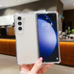 갤럭시 Z 폴드 3 4 5 6 7 스페셜 SE용 부드러운 실리콘 블랙 케이스, Z플립7 W25용 TPU 범퍼 폰 커버