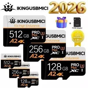 고내구성 마이크로 SD 카드 블랙박스용 FA2 메모리 128/256GB 부드러운 4K 및 루프 녹화