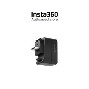 공식  오리지널 Insta360 X5 마이크 어댑터 3.5mm 오디오 포트  USB-C 포트로 마이크를 연결하고 카메라를