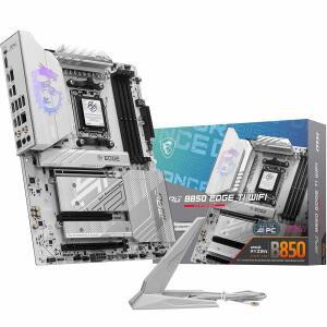 MSI MPG B850 엣지 TI WiFi 마더보드, ATX - AMD Ryzen 9000/8000/7000 프로세서, AM5-80A SPS VRM, DDR5 메모리 부스트(8400+MT/s OC), PCIe 5.0 x16, M.2 Gen5, Wi-Fi 7, 5G LAN 지원