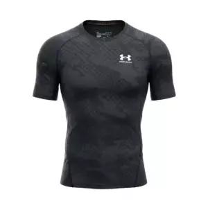 언더아머반팔티 KQJ 6011048-001 UA HG Armour Comp Printed SS-BLK