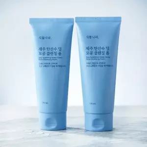 [2개입] 식물나라 제주 탄산수 딥 모공 클렌징폼 150ml 듀오 세트