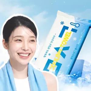 일회용 쿨링타올 특대형 10개 멘톨무첨가 순간냉각 -3도 목수건 여름 골프 스포츠 캠핑