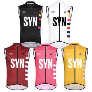 SYN 남자 유니폼 방풍 경량 사이클링 민소매 Mtb 자전거 저지 의류 조끼