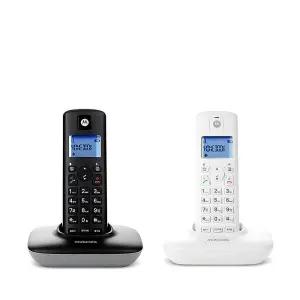 모토로라 무선 전화기 T401A+ 듀얼 Dual 블랙+화이트