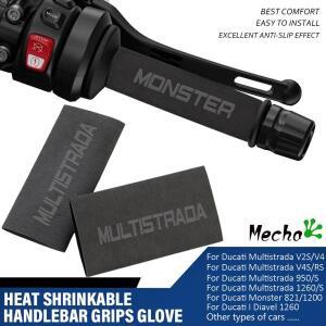 Ducati Multistrada 950 1100 1200/S/GT DIAVEL Monster 696 821 열수축 그립 커버 미끄럼 방지 장갑