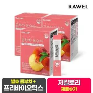 로엘 웰업 콤부차 복숭아 분말스틱 30포 x 3박스