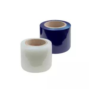 가구 스텐 상품보호 점착 임시 보호테이프 투명 청색 80mm x 150M 포장랩 스크레치