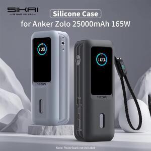 SIKAI 실리콘 휴대용 충전기 케이스Anker zolo 2in1165W PowerBank용 충격 방지 커버케이스만