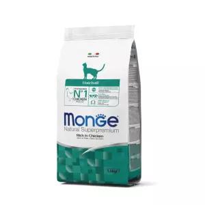 Monge CAT몬지 내추럴 슈퍼프리미엄 어덜트 헤어볼 치킨 1.5kg 헤어볼 제거 몬지 내추럴 슈퍼프리미엄 어덜