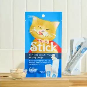 캣템 짜먹는 고양이 간식 츄르 데일리 스틱 닭가슴살 48g X 25개 MNS
