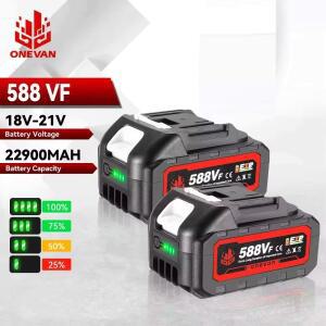 ONEVAN 18V 충전식 리튬 이온 배터리 Makita 호환 핀용 표시기가 있는 22900mah Li-lon